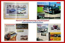 Horch P 240 Sachsenring Literaturpaket - 4 komplette Zeitschriften