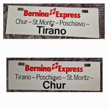 Zuglaufschild Eisenbahnschild