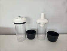 Tupperware Zuckerhut Parmesan Streuer Neuwertig Tafelperle Set 