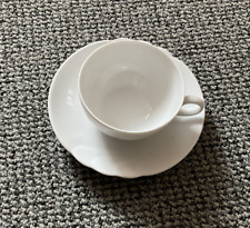 Seltmann Weiden, Teetasse mit Untertasse, Helena weiß, Porzellan,