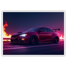 Fahrzeug Auto A4 Kunstdruck