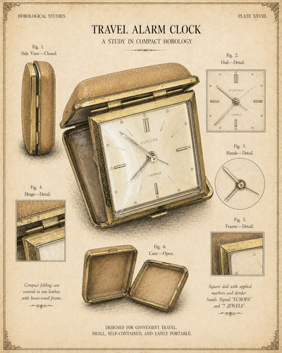 Europa reisewecker jewels - reisewecker, 7
