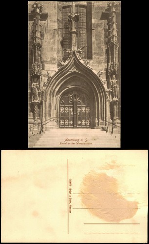 Ansichtskarte naumburg - ansichtskarte, (saale)