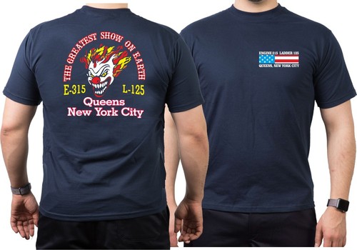 Shirt navy nyc fire - t-shirt,