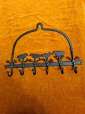 Garderoben Schmiedeeisen mit 6 Haken