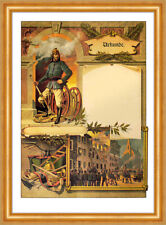 Feuerleiter Schlauch Feuerwehr Urkunde Bayern 03 Gerahmt