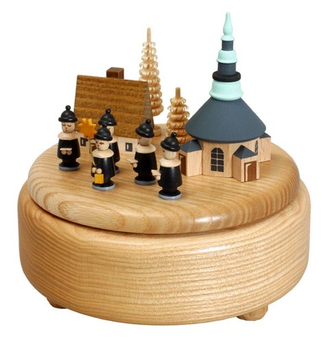 Spieldose mit spielzeugdorf - spieldose,