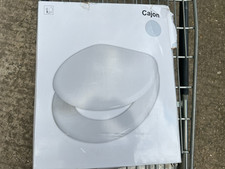 Holzkern WC-Sitz CAJON  bis 150Kg  mit Metall Scharnieren - Restposten  H2Reg2a