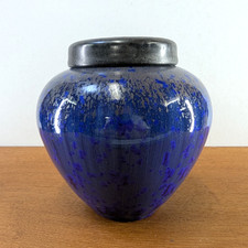 WENDELIN STAHL STUDIOKERAMIK KRISTALLGLASUR DOSE KÜNSTLERKERAMIK