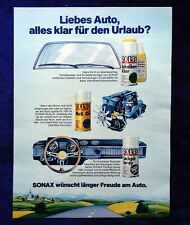 Sonax MoS2Oil, Cockpit Spray, Scheiben Klar .... originale aus Werbung 1983