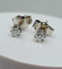 Brillant-Ohrstecker -585er Weiß-Gold - 2 Brillanten, zus. 0.18 ct., IF lupenrein