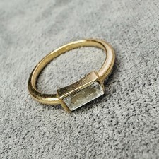 Ring vergoldet Zierstein