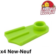 LEGO 4x Minifig Palme Footgear Flipper Grün Lemon/Lime 2599a Neu