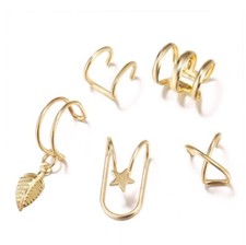Damen Ohrring Ohrstecker Ohrclip Ohrklemme Ohrschmuck Set Gold Silber Ohrenclips