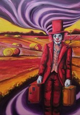 „Paranoid Road" Öl auf