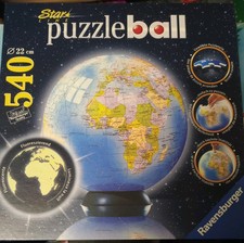 Puzzle Ravensburger Puzzleball Die Erde 540 Teile 3D Weltkugel teil zerlegt