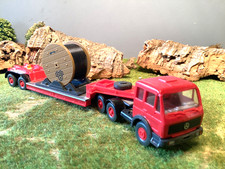 Wiking Tieflader mit Kabeltrommel Mercedes Zugmaschine 1:87 H0