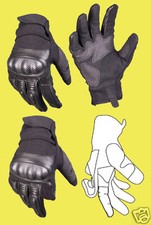 MIL SEK Polizei Security Leder Handschuhe GEN. II Knöchelschutz Protektoren