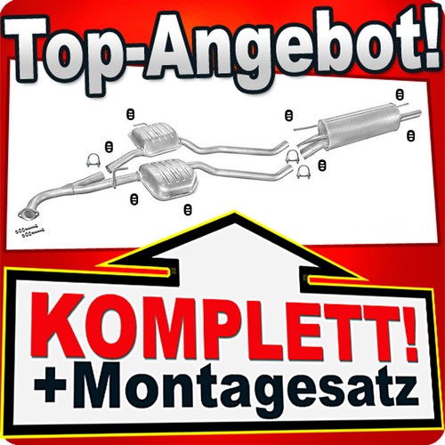Auspuff opel omega 2 - auspuff, b