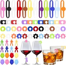 Farerkass Glasmarkierer, 64 Stück Gläser Markieren, Glas Markierung T