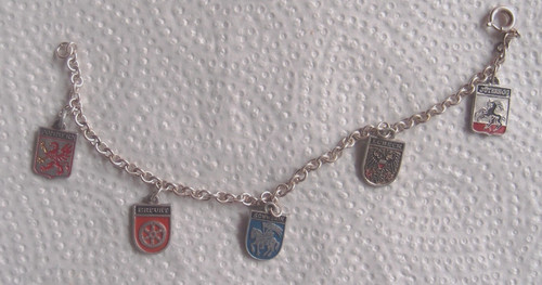 Versilbertes bettelarmband mit - versilbertes,