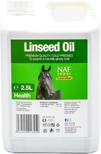 NAF Leinöl 2,5L - kaltgepresstes Omega 3 für Pferde 2,5l (1er Pack) 