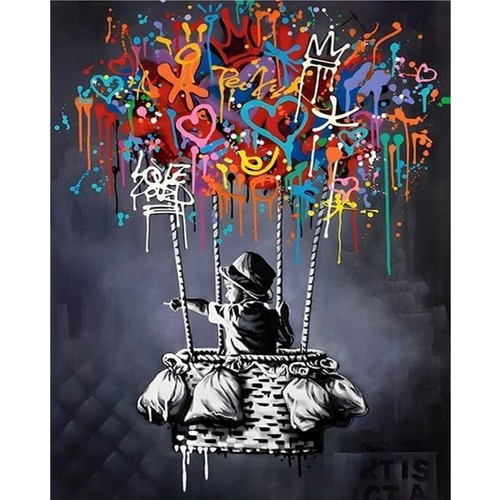 Malen nach zahlen diy graffiti - malen,