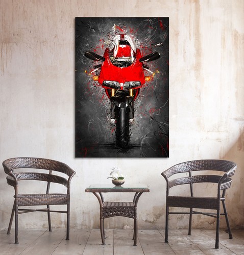 Leinwandbild ducati motorrad - leinwandbild,