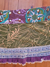 Wickelrock bunt 30 cm neuwertig Wenderock Druckknöpfe, Einheitsgröße S/M/L