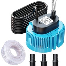 Maximale Förderhöhe 3,2m Schmutzwasserpumpe mit 5m Ablaufschlauch und Zubehör