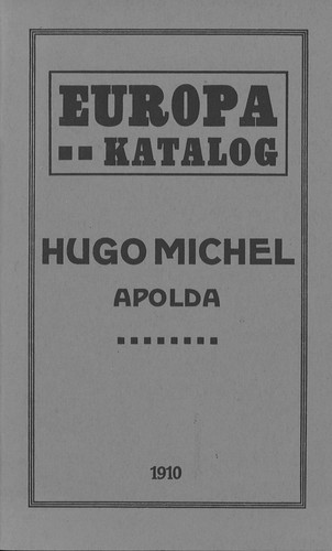Hugo michel europa katalog - hugo, michel: