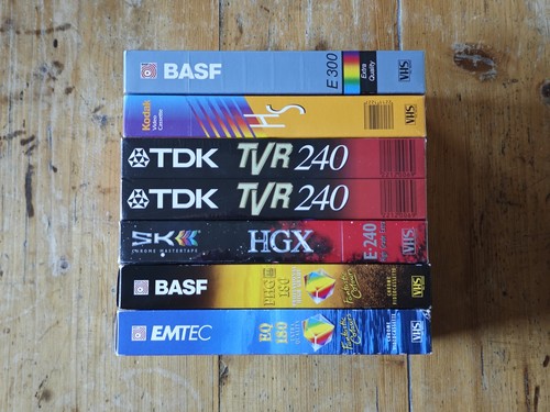 Vhs konvolut basf kodak - 7x,