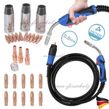 Schweißbrenner MB25 4m Schlauchpaket MIG/MAG Brenner Schutzgas + 0,8mm Teile Set