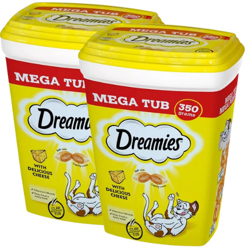 2x350 dreamies katzensnacks - g,