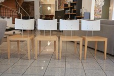 Tonon 4er-Set Stuhl 711-25 Sitz Sperrholz Buche Rücken Edelstahl