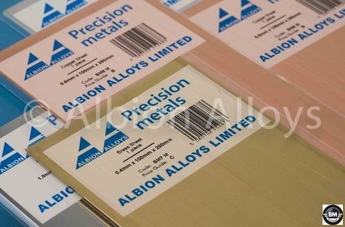 Albion alloys brass sheet - alloys,