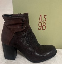 A.S.98 Airstep Boots, rotbraune Stiefelette, Größe 40, Herbst/Winter, Steampunk