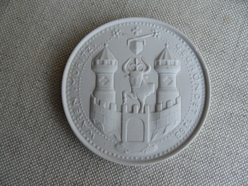 Plakette medaille porzellan - plakette,
