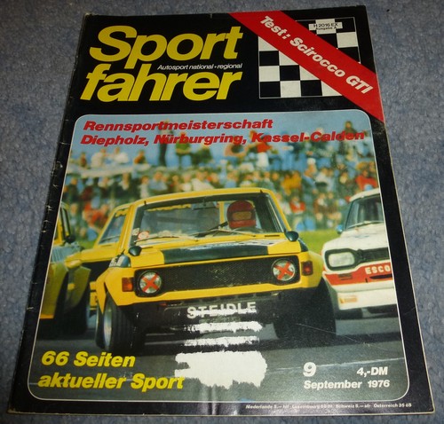 Sportfahrer vw scirocco - 9/76,