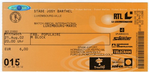 Ticket lsp luxemburg marokko - luxemburg,