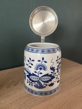 Tettau Bierkrug Porzellan mit