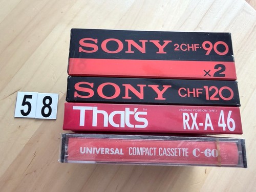 Neu ovp audiokassetten - 5x,