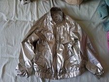 Jacke Silber Gr. 128 Ballonjacke