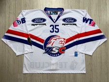 ZSC Lions Schweiz Eishockey Torwart Trikot Game Worn Goalie Hockey Jersey GXL 35