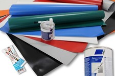 PVC Flicken LKW Planen Reparatur Set Flicken Plus Kleber verschiedene Größen