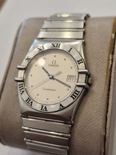 Vintage Uhr OMEGA Constellation Quartz Stahl Armbanduhr Herren Watch
