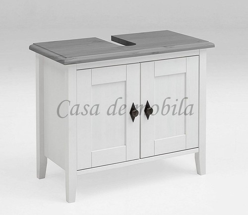 Massivholz waschbeckenschrank - massivholz,