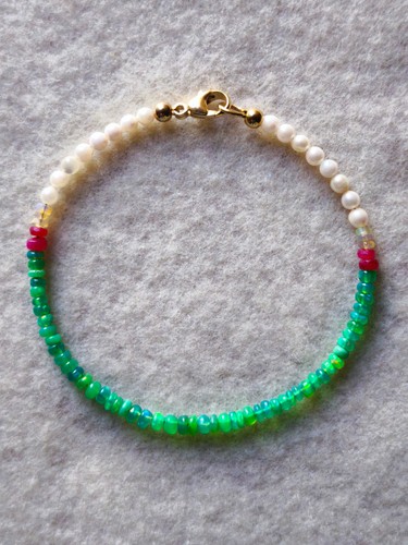 äthiopisches opal armband - opal, m