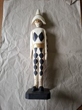 Dekorative Holzfigur HARLEKIN