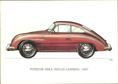 Künstler swoboda porsche - ak, swoboda,